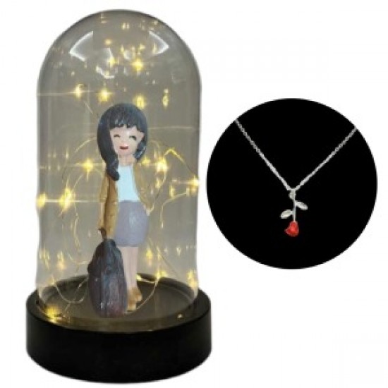 Fanus Teraryum İş Kadını Kolye Hediyeli