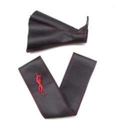 Tüm Araçlara Uyumlu Direksiyon Kılıfı Ve Vites Körüğü Siyah Vinil