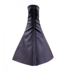 Tüm Araçlara Uyumlu Vites Körüğü Siyah Deri Gri Dikiş