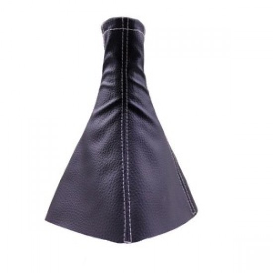 Tüm Araçlara Uyumlu Vites Körüğü Siyah Deri Gri Dikiş