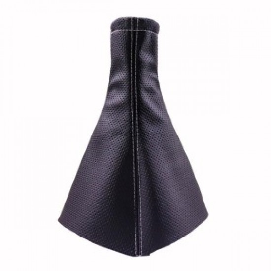 Tüm Araçlara Uyumlu Vites Körüğü Siyah Vinil Gri Dikiş