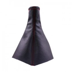 Tüm Araçlara Uyumlu Vites Körüğü Siyah Vinil Kırmızı Dikiş