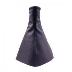 Tüm Araçlara Uyumlu Vites Körüğü Siyah Vinil Mavi Dikiş