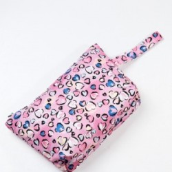 Makyaj Çantası Ve Çok Amaçlı El Çantası Kalp Desenli