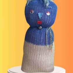 Tıkırık Örgü Yastık Uyku Ve Oyun Arkadaşı Poncik - 45 Cm