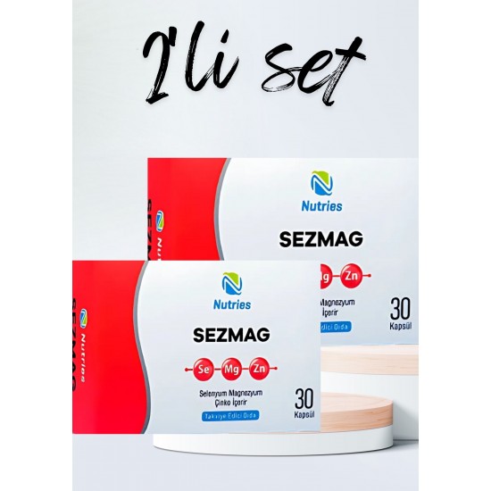 Sezmag Magnezyum Takviyesi 30 Kapsül – 2’li Avantaj Paketi