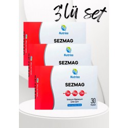 Sezmag Magnezyum Takviyesi 30 Kapsül – 3’lü Ekonomik Set