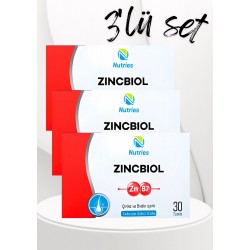 Zincbiol Çinko Takviyesi 30 Tablet – 3’lü Ekonomik Set