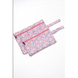 Islak/kuru Kirli Temiz Kıyafet, Mayo, Bebek Çamaşır Çantası - Sıvı Geçirmez Pembe