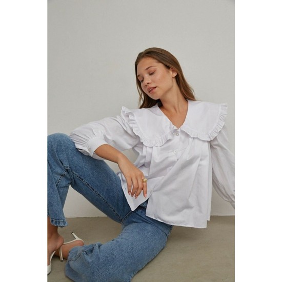 Seren 90 s Kar Yıkama Mavi Likralı Süper Yüksek Bel Salaş Jeans Palazzo Pantolon