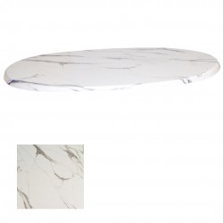 Werzalit veya Wermodin Masa Tablası Oval 94x146 - Afyon Marble