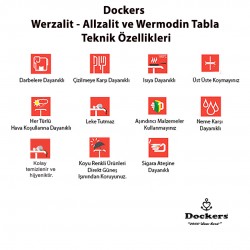 Klasik Katlanır Werzalit - Katlanır Sandalye Werzalit - Mutfak Masa Takımı - Bıanco Carrara (70X120)