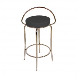 Bar Taburesi Arkalıklı - Siyah Bar Taburesi Arkalıklı - Siyah