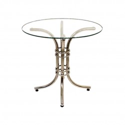 Buket Cam Mega Yuvarlak Mutfak Masası