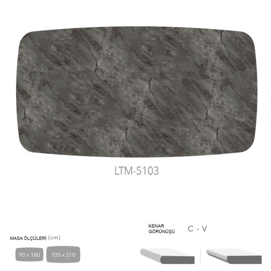 CDF Masa Tablası 90X180 - DCLTM5103