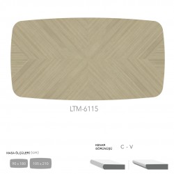 CDF Masa Tablası 90X180 - DCLTM6115