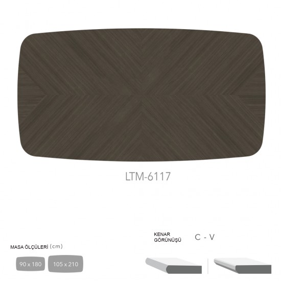 CDF Masa Tablası 105X210 - DCLTM6117 CDF Masa Tablası 105X210 - DCLTM6117