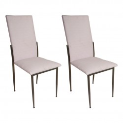 Gözde Sandalye ESB (Deri) 2 Adet - Beyaz