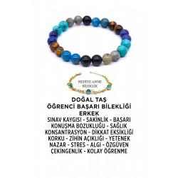Doğal Taş Başarı Bilekliği Erkek