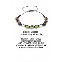 Doğal Taş Üreme Bilekliği Erkek Doğal Taş Üreme Bilekliği Erkek