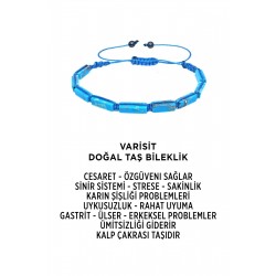 Varisit Doğaltaş Bileklik Mavi
