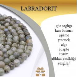 Doğal Taş Dizi Labradorit 8mm