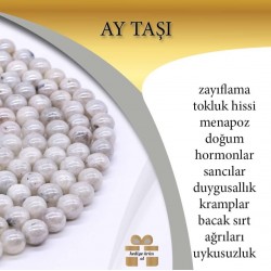 Doğal Taş Dizi Ay Taşı 8mm