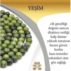 Doğal Taş Dizi Yeşim Taşı 8mm