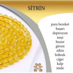 Doğal Taş Dizi Sitrin 8mm