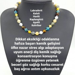 Doğaltaş Ve Kehribar Kolye 04 Doğaltaş Ve Kehribar Kolye 04