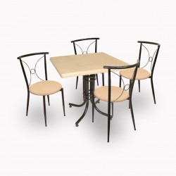 Buket Werzalit Kare ESB-Tiffany Mutfak Masa Takımı - Akçaağaç