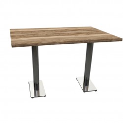 Karanfil Laminat Kare Masa 80X80 - Beyaz