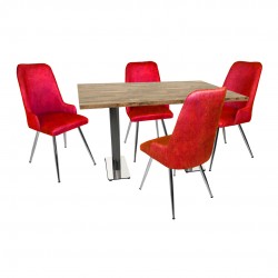 Karanfil Laminat - Çırağan Masa Takımı - Bordo