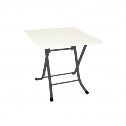 Klasik Katlanır Masa Suntalam Kare - Beyaz Klasik Katlanır Masa Suntalam Kare - Beyaz