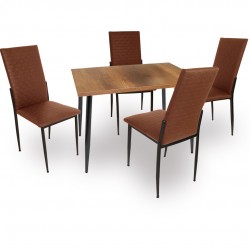 Manolya - Gözde Mutfak Masa Takımı - Kahve