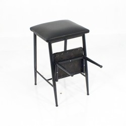 Merdivenli Tabure - Siyah