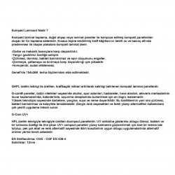 Karanfil Kompakt Laminat Gold Kare Masa 70x70 -  Ultra White