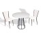 Palermo Werzalit - Kapitoneli 2 li Masa Takımı Q80 - Beyaz