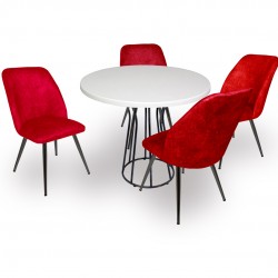 Palermo Werzalit - Nilüfer Mutfak Masa Takımı Q80 - Beya Bordo Palermo Werzalit - Nilüfer Mutfak Masa Takımı Q80 - Beya Bordo