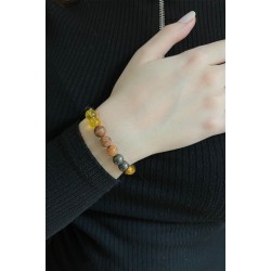 Doğal Taş Para ve Şans Bilekliği Doğal Taş Para ve Şans Bilekliği