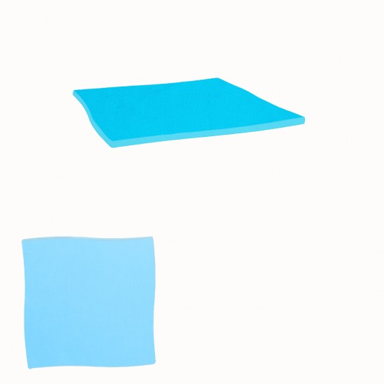 Wermodin Masa Tablası Dalgalı Kare 67x67 cm - Turkuaz Wermodin Masa Tablası Dalgalı Kare 67x67 cm - Turkuaz