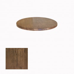 Werzalit, Allzalit veya Wermodin Masa Tablası Yuvarlak 60cm -  Rustik Dark