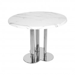 Yonca Mega Yuvarlak Masa (Wermodin Tabla - 107 cm Yuvarlak) - Afyon Mermer