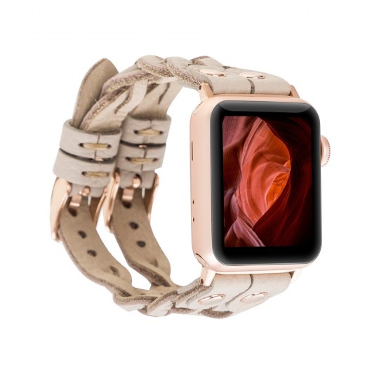 Apple Watch Uyumlu Deri Kordon York Double Tour ERC3 Apple Watch Uyumlu Deri Kordon York Double Tour ERC3