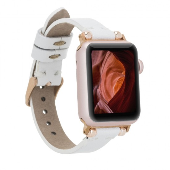 Apple Watch Uyumlu Deri Kordon 38-40-41mm Ferro F3 Apple Watch Uyumlu Deri Kordon 38-40-41mm Ferro F3