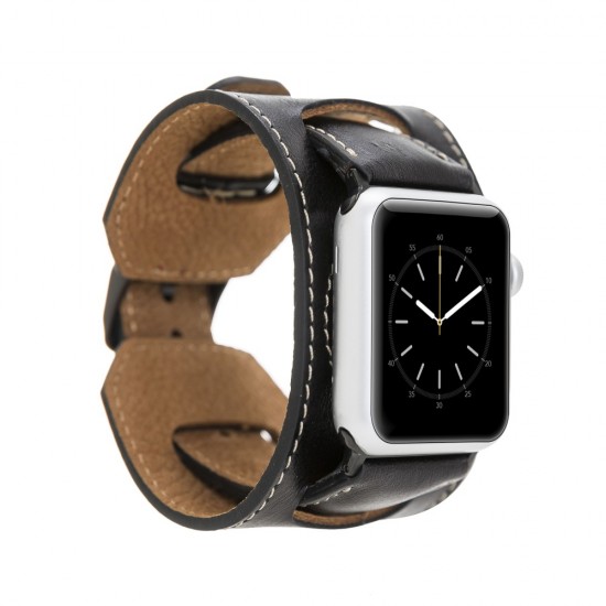 Apple Watch Uyumlu Deri Kordon 42-44-45mm Cuff RST1 Apple Watch Uyumlu Deri Kordon 42-44-45mm Cuff RST1
