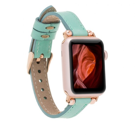 Apple Watch Uyumlu Deri Kordon 42-44-45mm Ferro BRN7 Apple Watch Uyumlu Deri Kordon 42-44-45mm Ferro BRN7