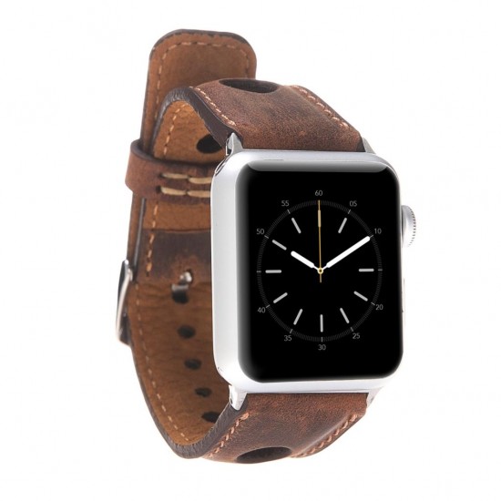 Apple Watch Uyumlu Deri Kordon 42-44-45mm ARK G2 Apple Watch Uyumlu Deri Kordon 42-44-45mm ARK G2