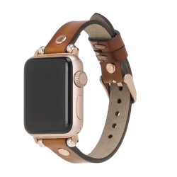 Apple Watch Uyumlu Deri Kordon 42-44-45mm RG RST2EF Apple Watch Uyumlu Deri Kordon 42-44-45mm RG RST2EF