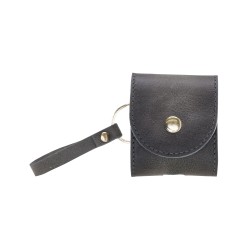 Apple AirPods 2.nesil Uyumlu Deri Kılıf Mai Snap TN18 Gri